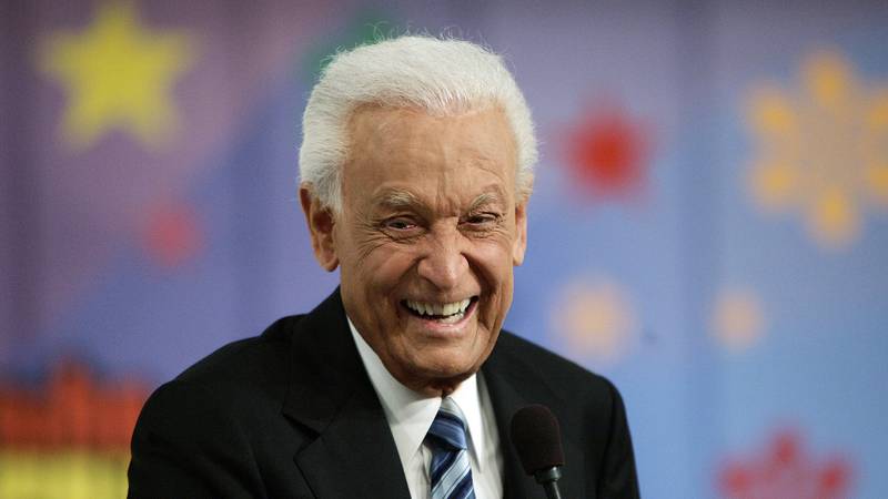 FILE - Legendary game show host Bob Barker, 83, smiles as he takes questions from the media...