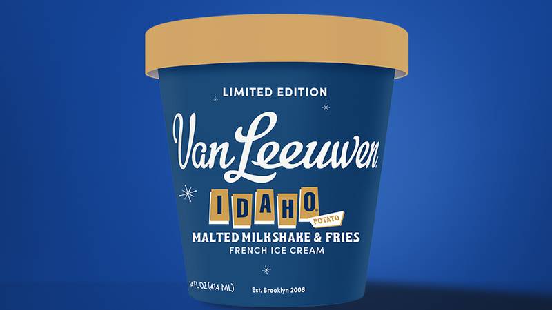 Limited edition ice cream from Van Leeuwen features Idaho potatoes