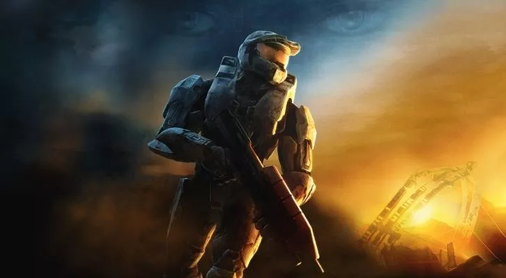 A soldier on Halo 3