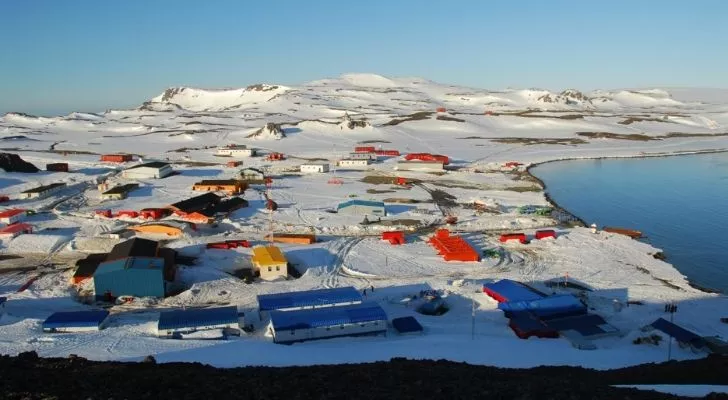 The little town of Villas Las Estrella's in Antarctica