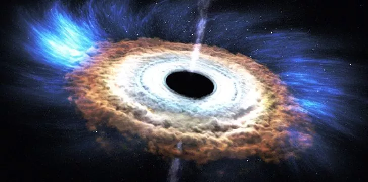 Star passing a black hole - 100 Space Facts