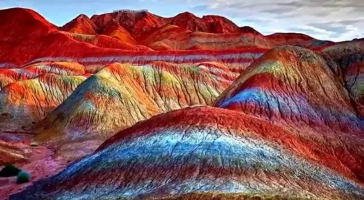 The Rainbow Mountains in China's highlands