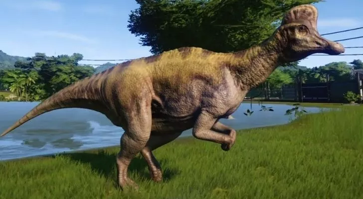 A Corythosaurus dinosaur