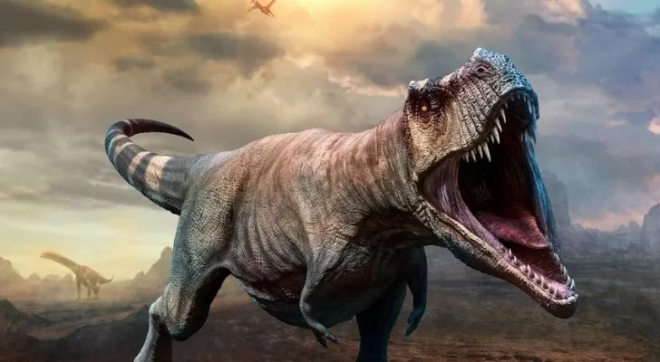 T-rex roaring