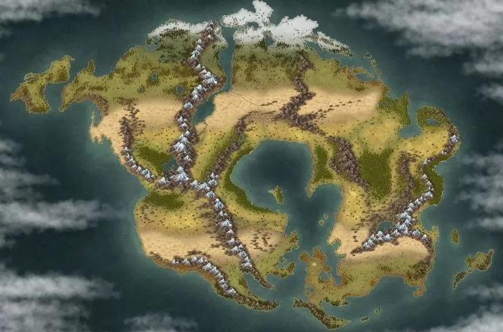 A map of Pangea