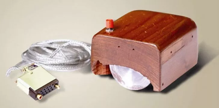 The first computer mouse wasn’t made from plastic.