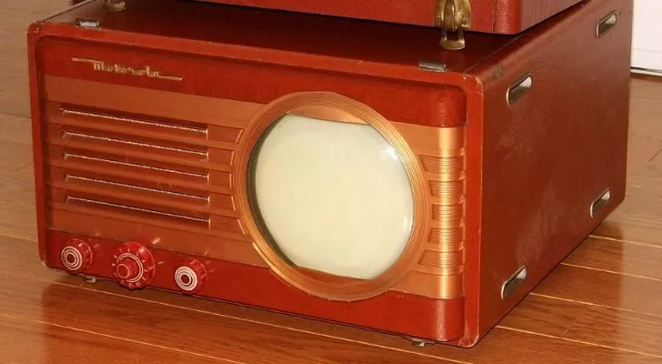 One of Motorola's early portable TV sets
