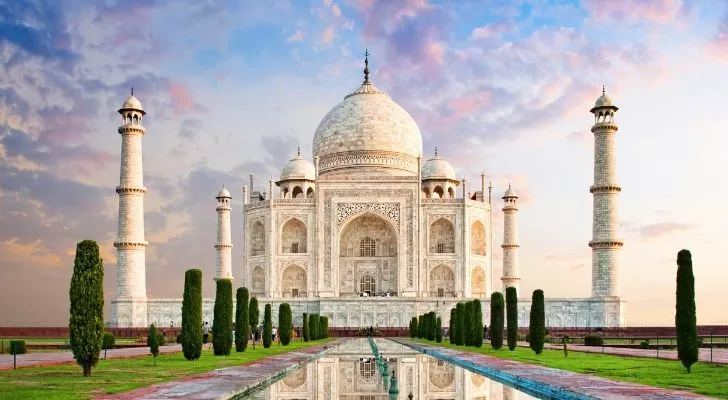 The grand Taj Mahal in India