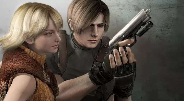 Two characters from Resident Evil 4